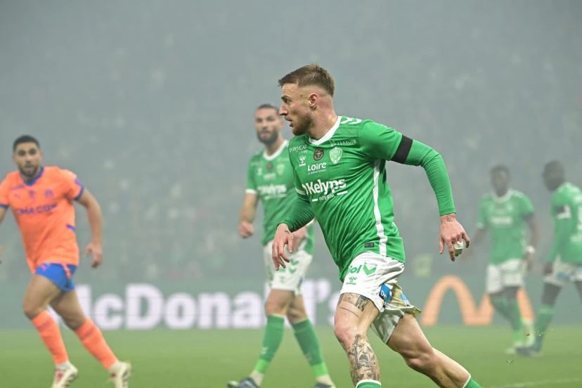 Photo de couverture de l'article Coupe de France : Coup dur pour Saint-Étienne, Cornud forfait face à l'OM