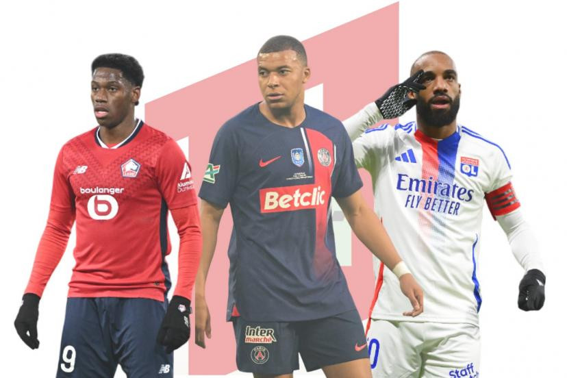 Mbappé, David, Lacazette : Qui sera le meilleur attaquant de Ligue 1 en 2024 ?