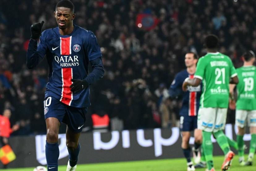 Dembélé en feu : Le PSG domine Saint-Etienne grâce à un doublé décisif