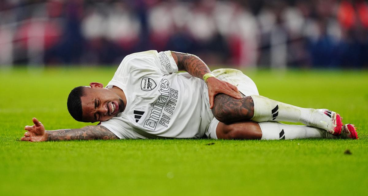 Gabriel Jesus : Saison terminée après une grave blessure au genou pour l'attaquant d'Arsenal