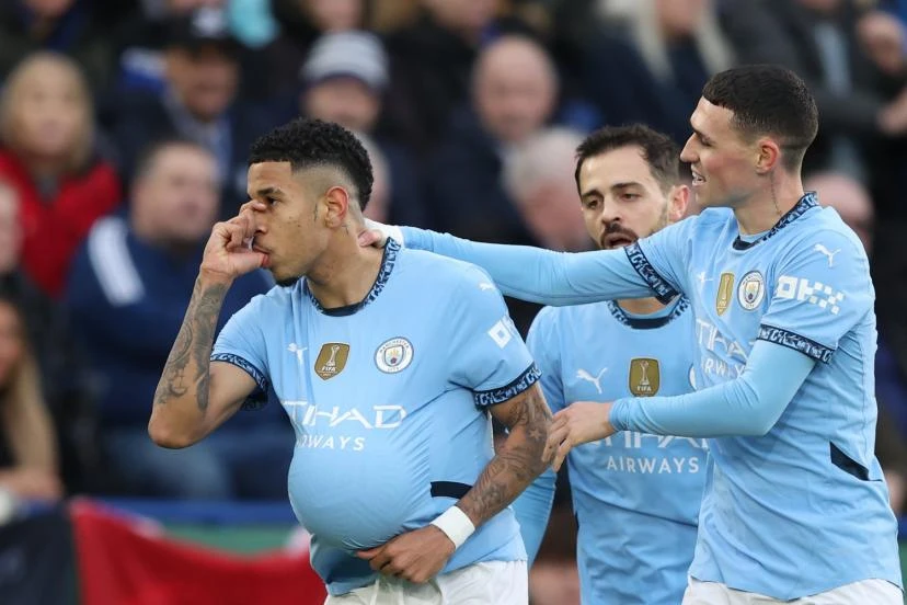 Manchester City brise sa disette et s'impose enfin à Leicester