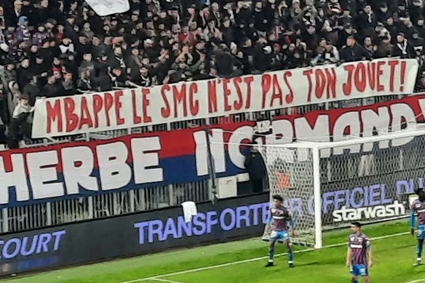 Tensions à Ornano : les supporters de Caen défient Mbappé et soutiennent Seube